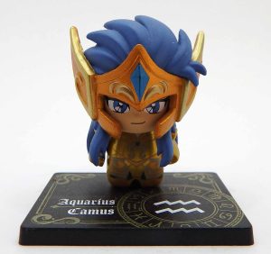 Petite figurine saint seiya - Chevalier d'or du verseau Camu