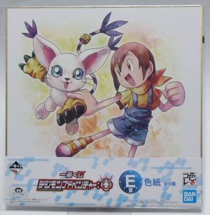 Shikishi Digimon Aventure ( Hikari Yagami et Gatomon )