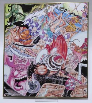 Shikishi One piece WT100 Nouvelle illustration d'Eiichiro Odâ ( Les 100 superbe vue de pirates )