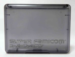Boitier individuel jeux super famicom - transparant noir