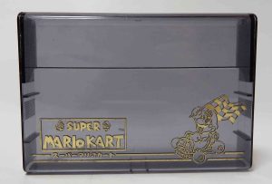Boitier individuel jeux super famicom - transparant noir super mario kart