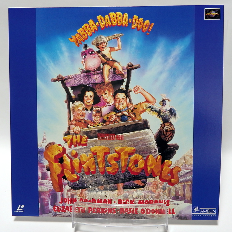 Laserdisc Japonais de "The Flintstones" (La Famille Pierrafeu) - Édition NTSC, Version Originale Sous-Titrée Japonais