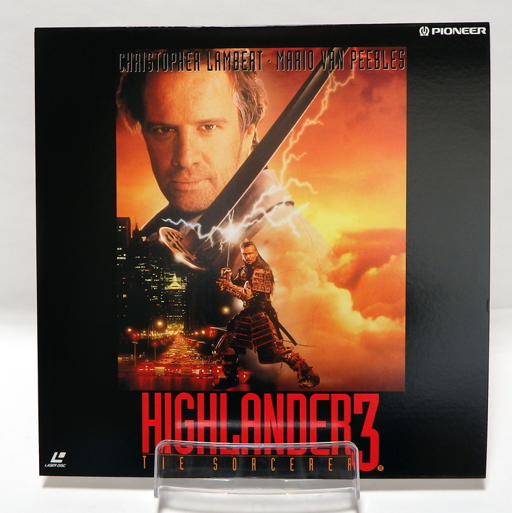Laserdisc Japonais de "Highlander III: The Sorcerer" (Highlander 3 : Le Sorcier) - Édition NTSC, Version Originale Sous-Titrée Japonais