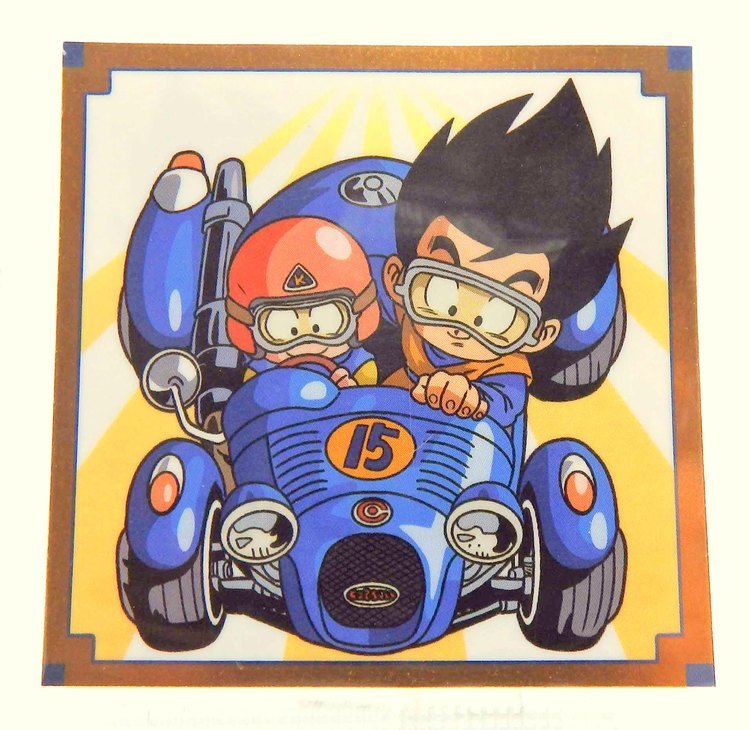 Sticker DRAGON BALL GAUFRETTE BANDAI #W 14-16 Rang N+ - Son goku et Krillin