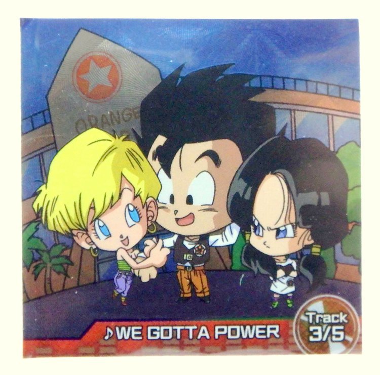 Sticker DRAGON BALL GAUFRETTE BANDAI #CHÔ 2-18 Rang R - DBZ OP. we gotta power 3/5