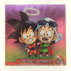 Sticker DRAGON BALL GAUFRETTE BANDAI #CHÔ 2-20 Rang R - DBZ OP. we gotta power 5/5