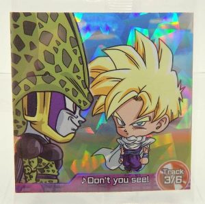 Sticker DRAGON BALL GAUFRETTE BANDAI #CHÔ 3-22 Rang R - DBGT END. d'ont you see! 3/6