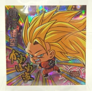 Sticker DRAGON BALL GAUFRETTE BANDAI #CHÔ 3-26 Rang AR - Son goku ssj3