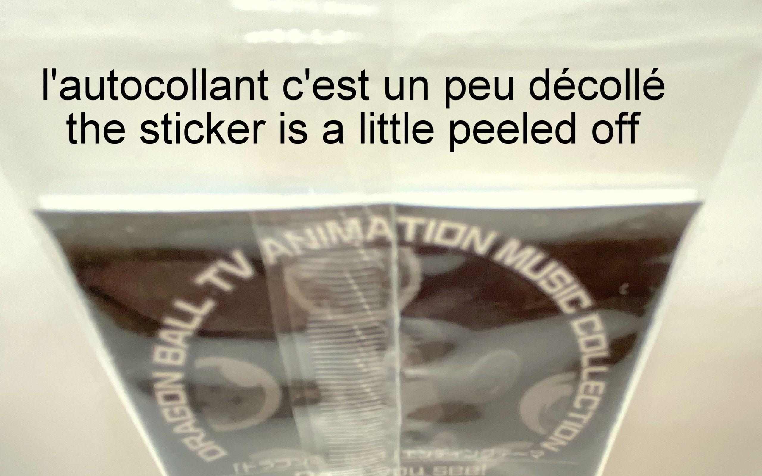 Sticker DRAGON BALL GAUFRETTE BANDAI #CHÔ 3-S2 Rang SEC - DBGT END. d'ont you see! – Image 3