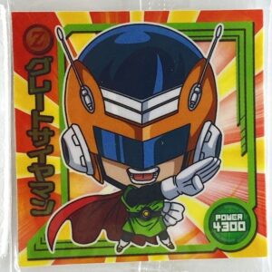 Sticker DRAGON BALL GAUFRETTE BANDAI #W 12-11 N great saiyaman