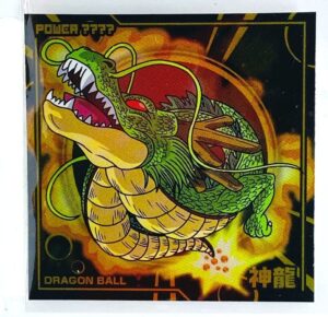 Sticker DRAGON BALL GAUFRETTE BANDAI #CHÔ 7-08 R shenron (en loose)
