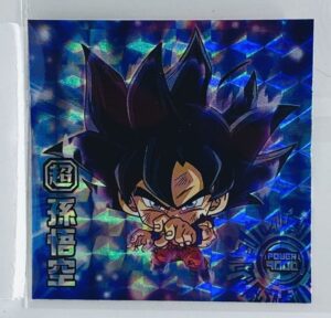 Sticker DRAGON BALL GAUFRETTE BANDAI #CHÔ 7-25 GR goku migaté (en loose)