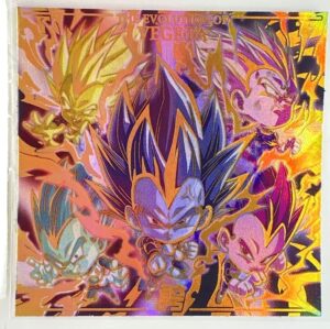 Sticker DRAGON BALL GAUFRETTE BANDAI #CHÔ 7-33 SEC végéta (en loose)