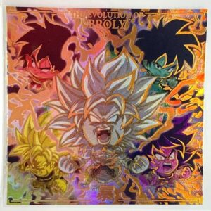 Sticker DRAGON BALL GAUFRETTE BANDAI #CHÔ 7-34 SEC broly dbs (en loose)