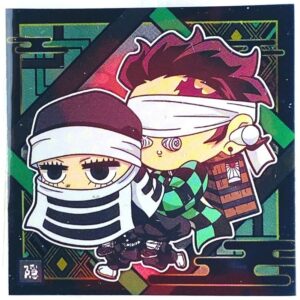 Sticker DEMON SLAYER GAUFRETTE BANDAI #KIMESTU 10-04 ★ tanjiro