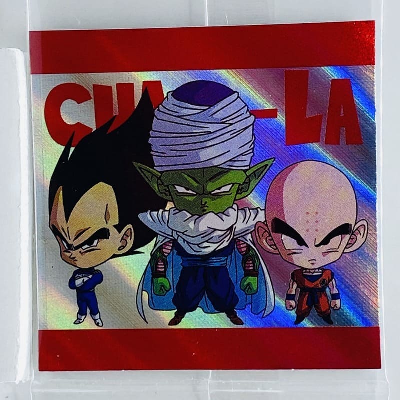 Sticker DRAGON BALL GAUFRETTE BANDAI #CHÔ 8-15 GR+ Cha-la head-cha-la