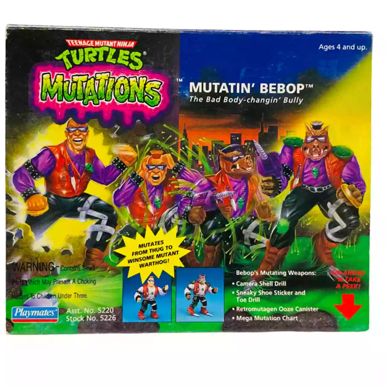 Jouet Vintage Tortue ninja Mutations Mutatin' Bebop