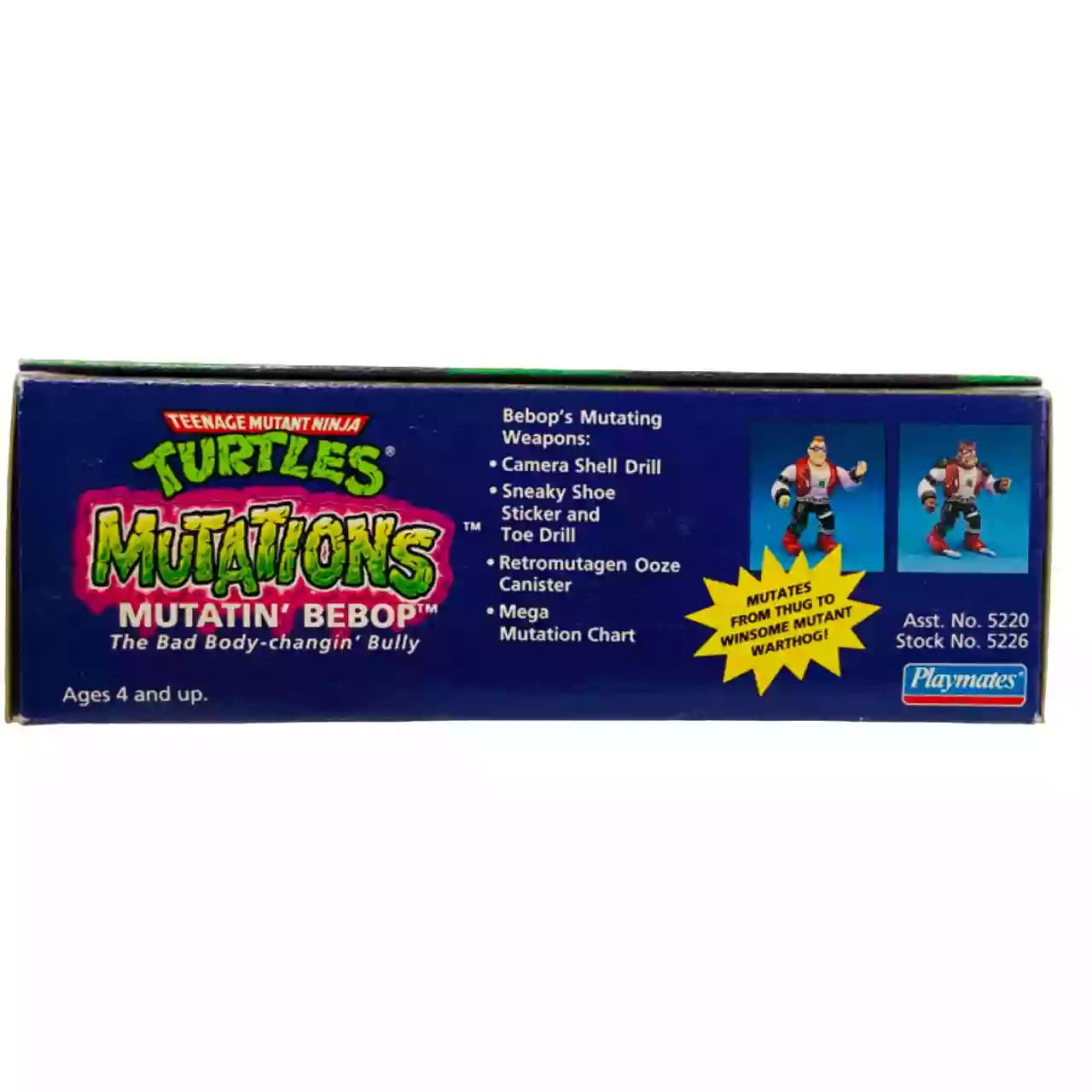 Jouet Vintage Tortue ninja Mutations Mutatin' Bebop – Image 6