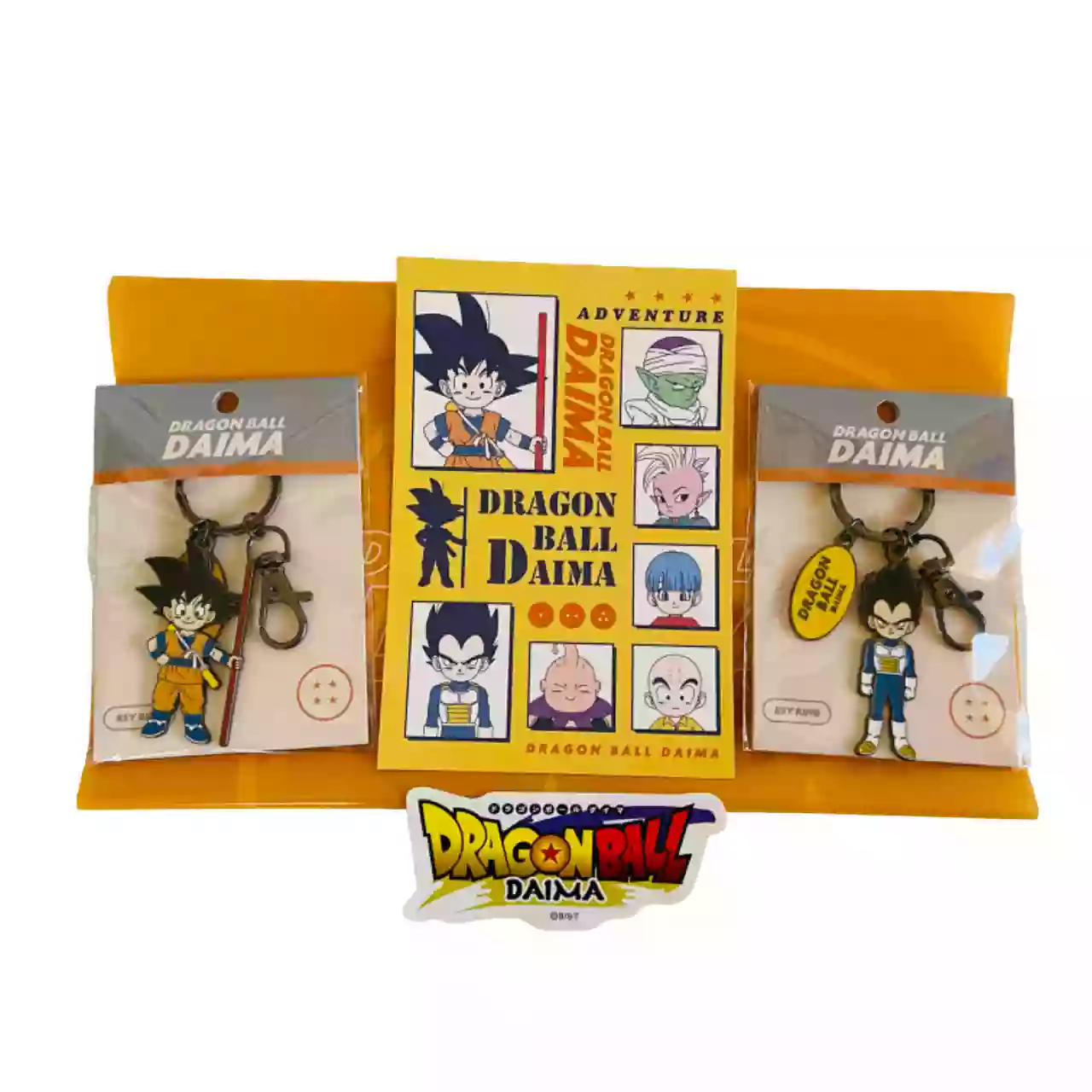 Porte-clés Dragon Ball Daima Set Goku et Végéta + Omaké